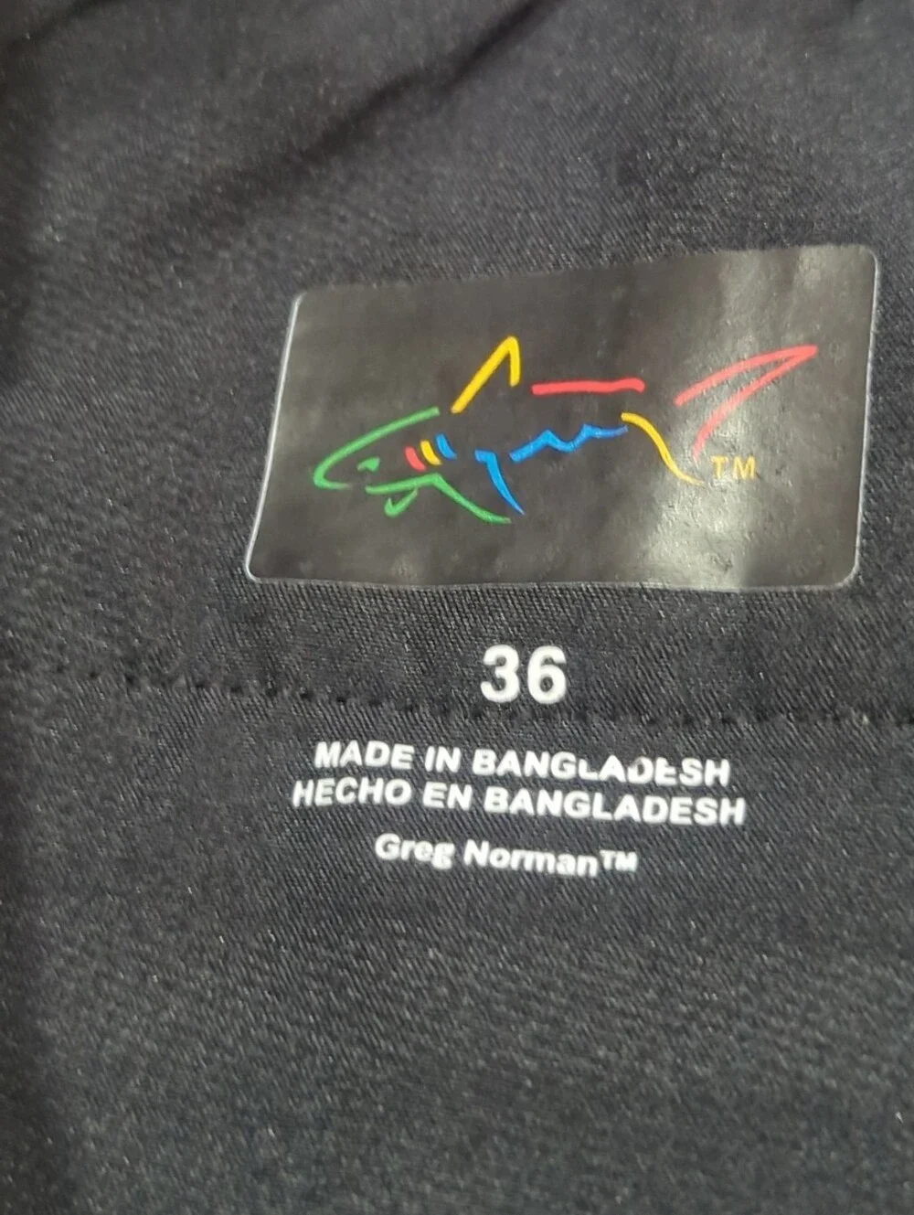 Greg Norman Golf Shorts Mens Sz 36 Pockets Zip Closure Navy